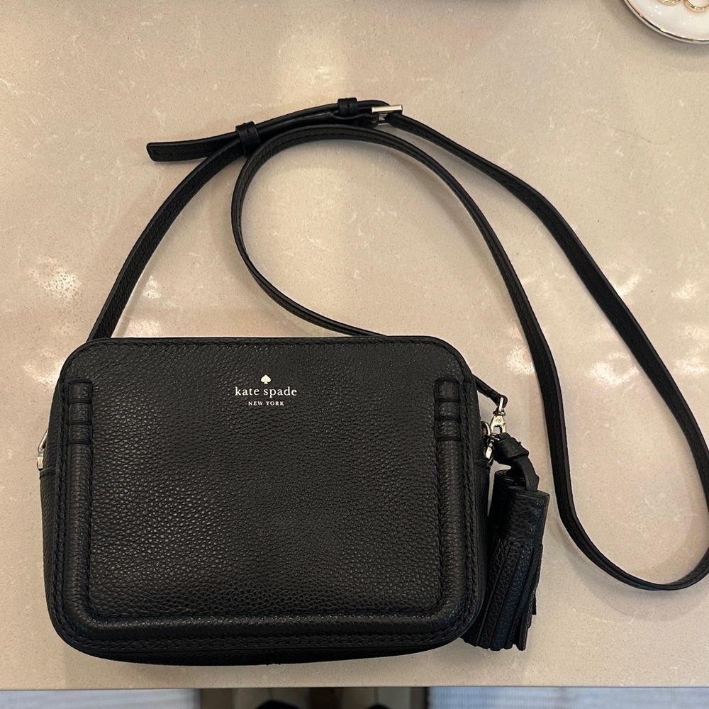 Kate Spade Black Leather Crossbody Bag